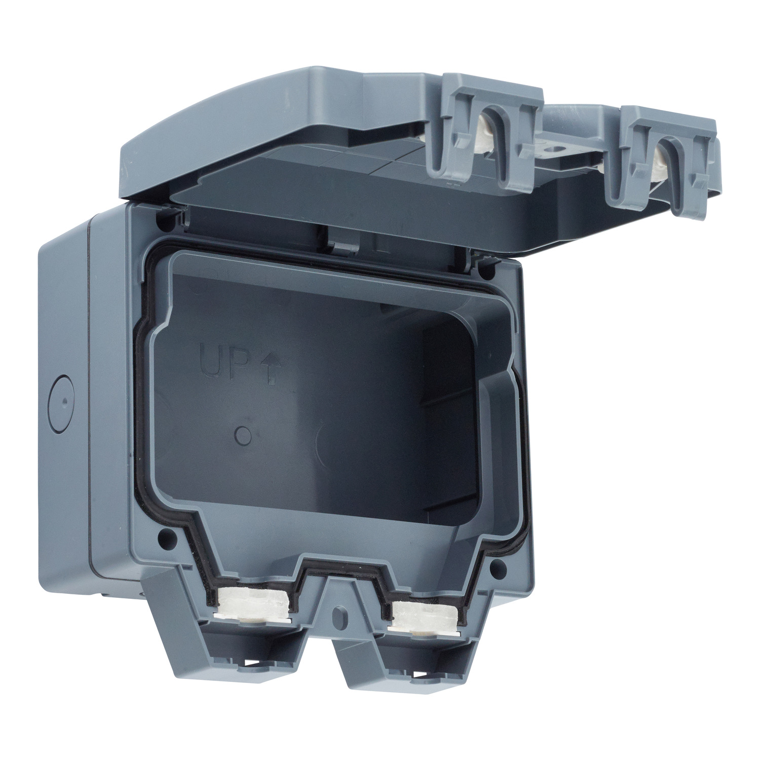LWP9020 Schneider Electric Enclosure, Lisse weatherproof, IP66, 2gang, grey