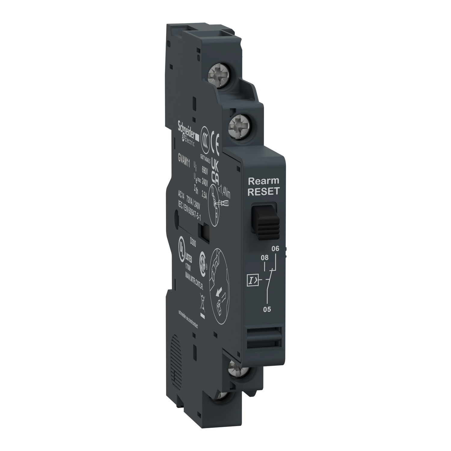 GVAM11 Schneider Electric MAN-STARTER SHORT CIR CONTACT 575VAC 1