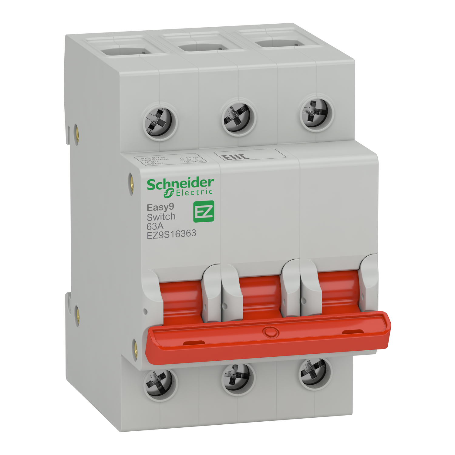 EZ9S16363 Schneider Electric Easy9 switch disconnector - 3P - 63 A - 400 V