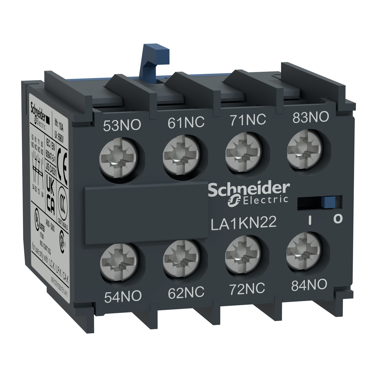 LA1KN22 Schneider Electric Auxiliary contact block, TeSys K, 2NO + 2NC