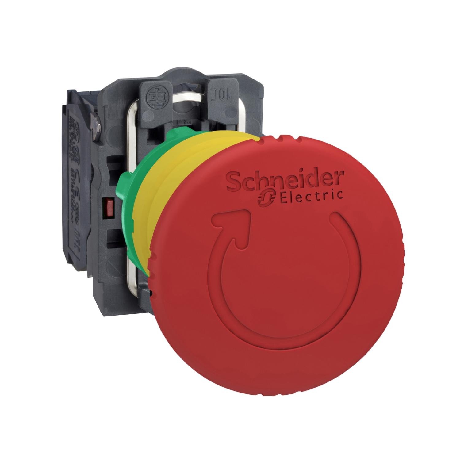 XB5AS9442 Schneider Electric Red Ø40 Emergency stop, switching off pushbutton Ø22 latching key release 1NC