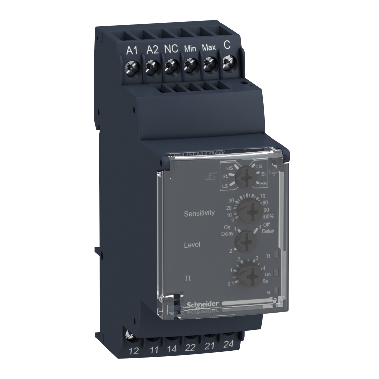 RM35LM33MW Schneider Electric  level control relay, Harmony Control Relays, 5A, 2CO, 24...240V AC DC