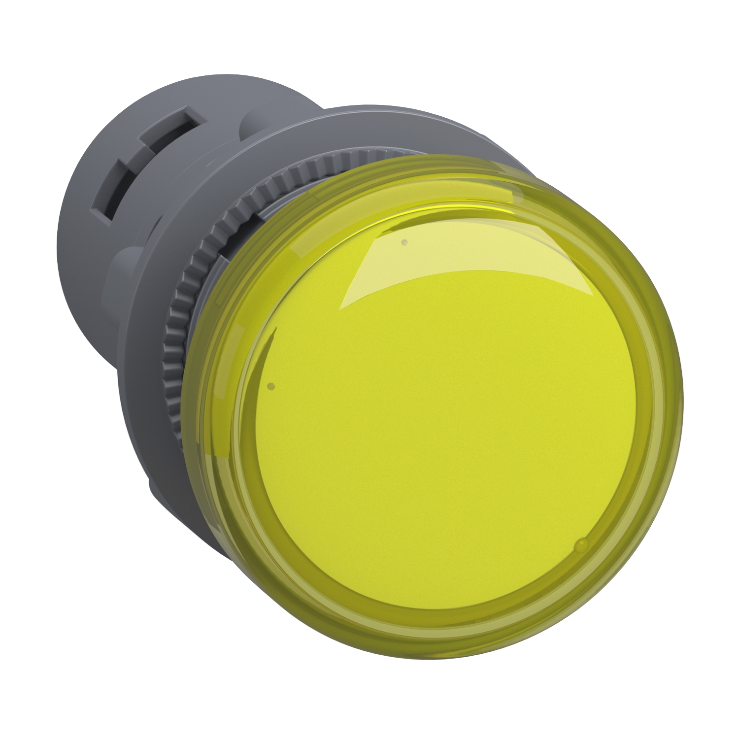 XA2EVM8LC Schneider Electric Monolithic pilot light, Easy Harmony XA2, plastic, yellow, 22mm, integral LED, screw clamp terminals, 220…230V AC, anti interference